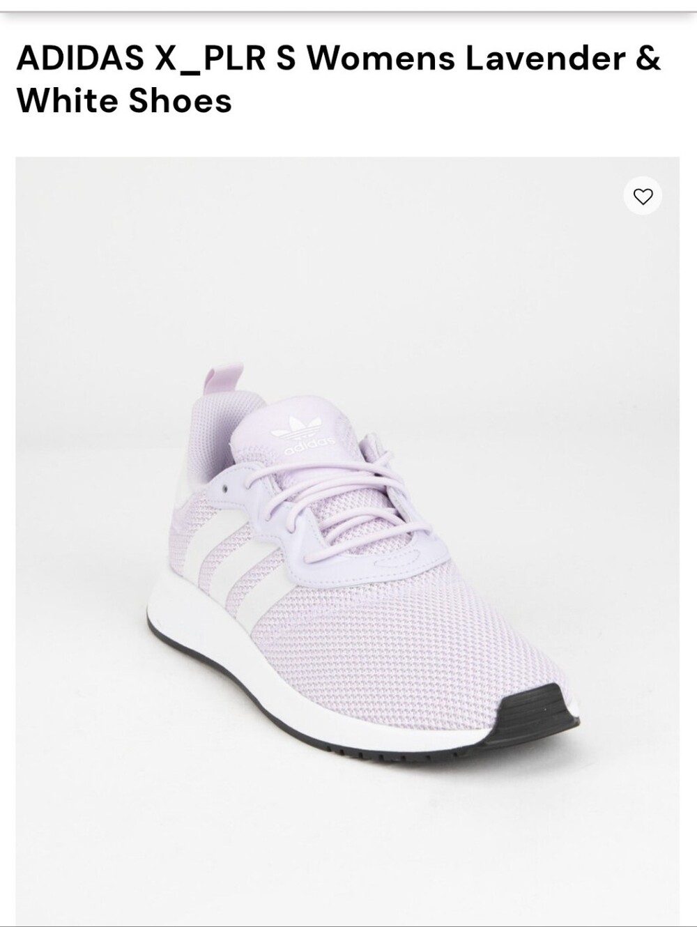 Adidas Plrs  Women’s Pastel Lavender And White Shoe Nwt Size 10